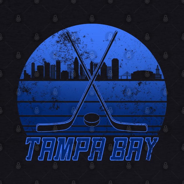 Retro Vintage Tampa Bay Hockey by Ruffeli